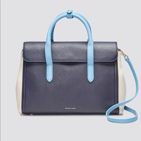 Draper James Handbags - Draper James Satchel (Nassau Navy) NWOT